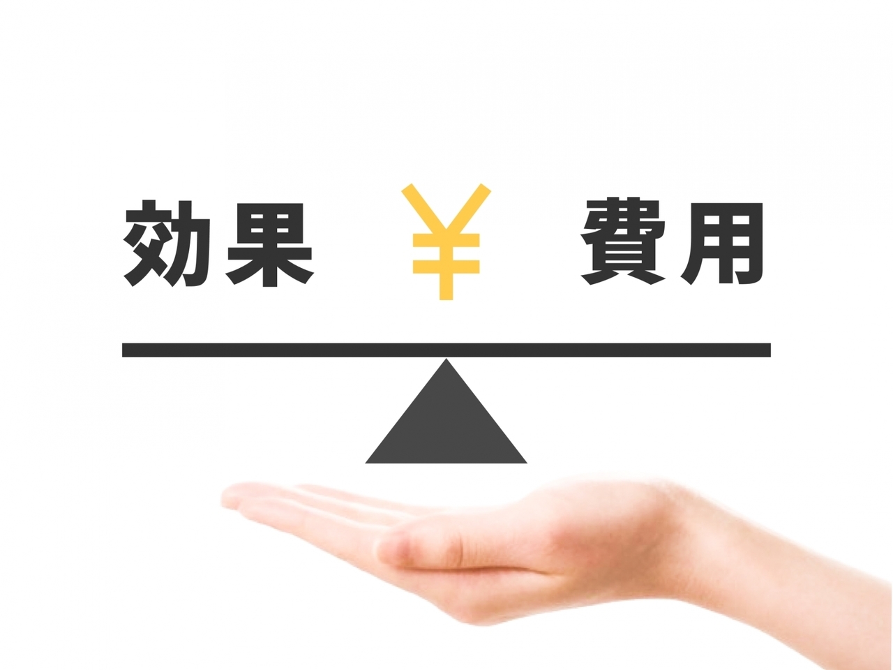 効果と費用を天秤にかける