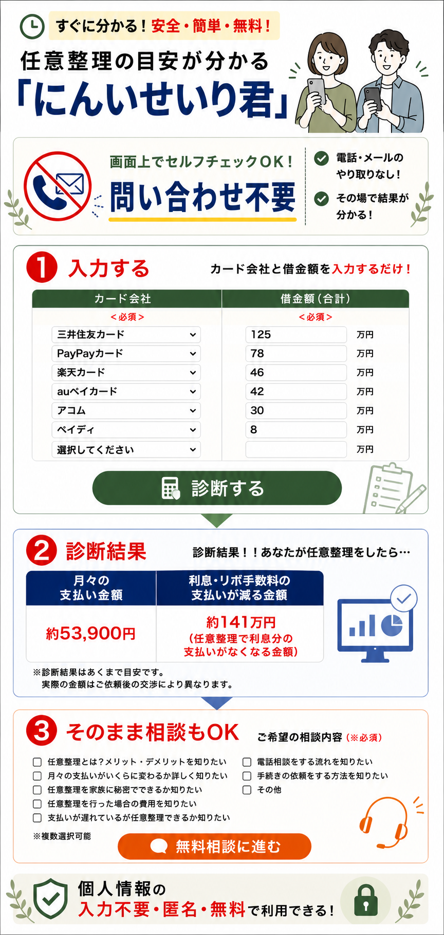 にんいせいり君の説明画像