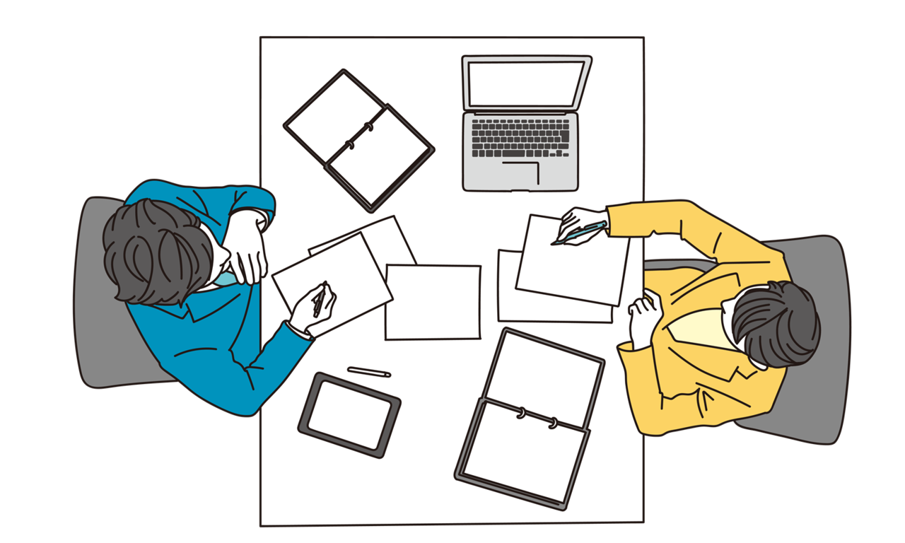 任意整理の打ち合わせをイメージ